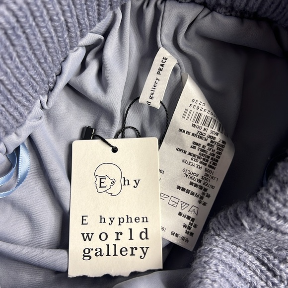 E HYPEN WORLD GALLERY Blue Knit Shorts S - Picture 4 of 9